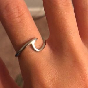 silver wave ring